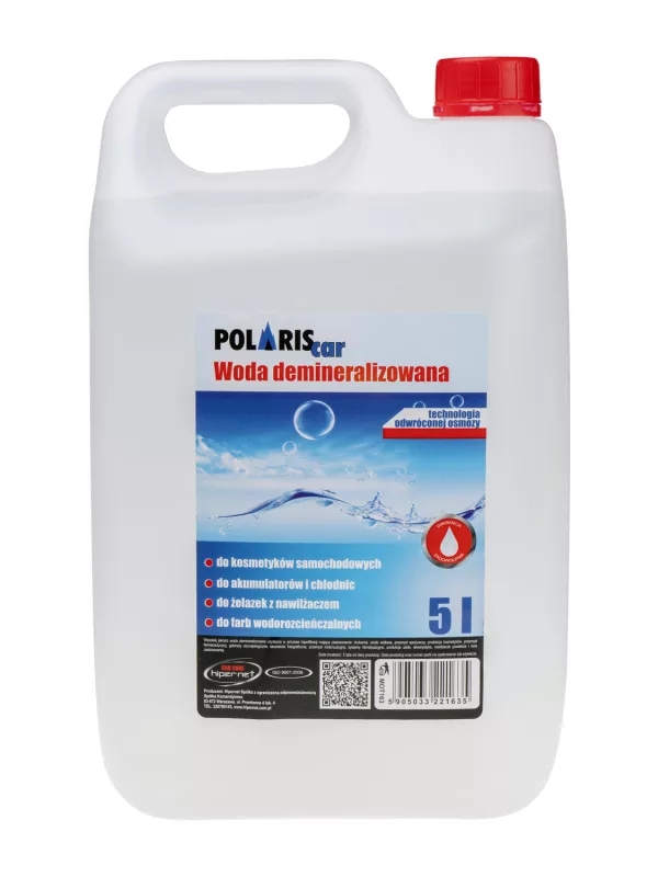 Demineralisiertes Wasser 5l „Polariscar“