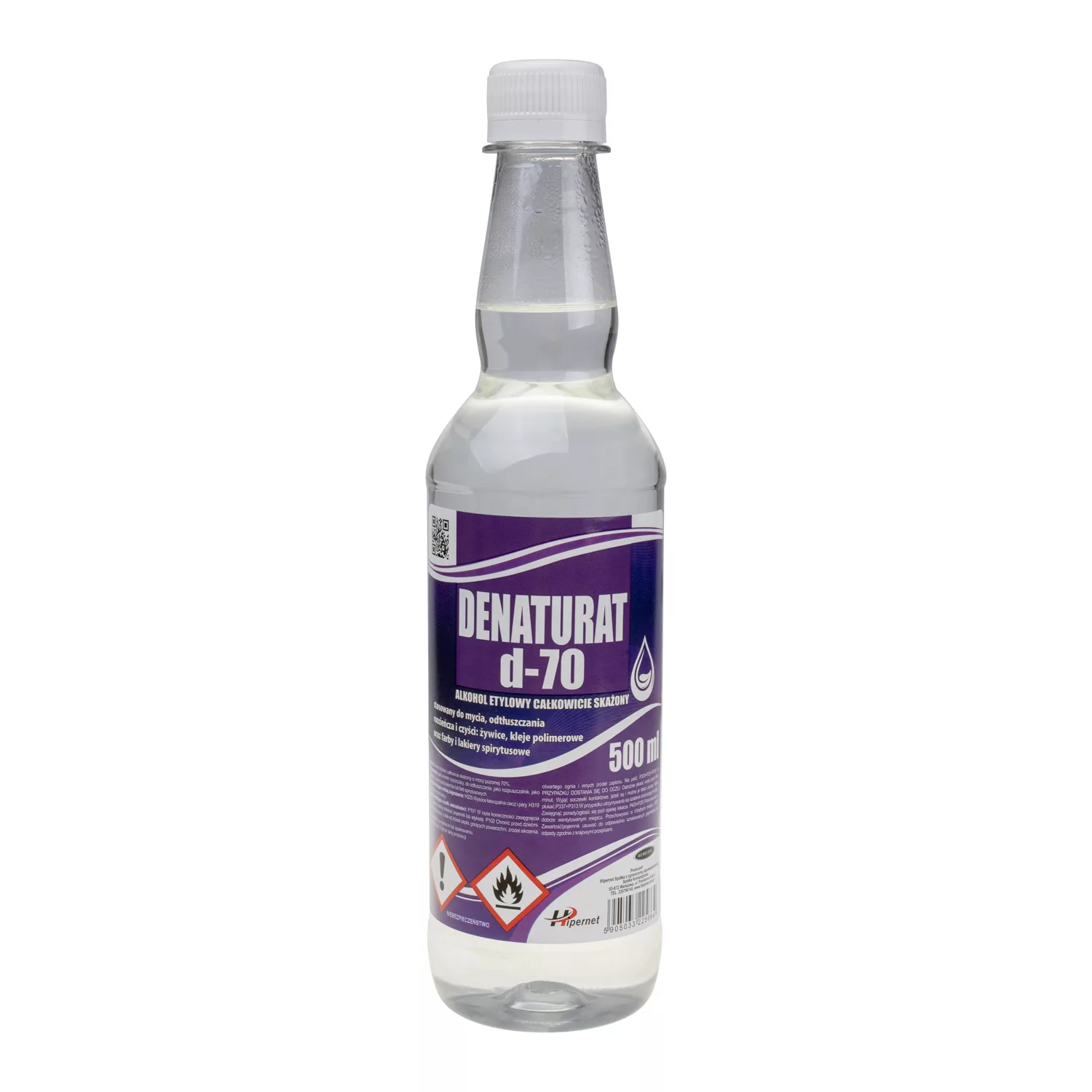 Denaturat D-70 Alkohol całkowicie skażony  Biały 500 ml