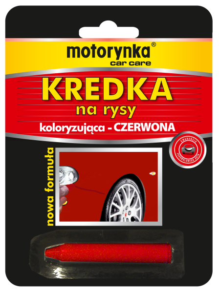 Kredka koloryzująca na rysy samochodowe - czerwona