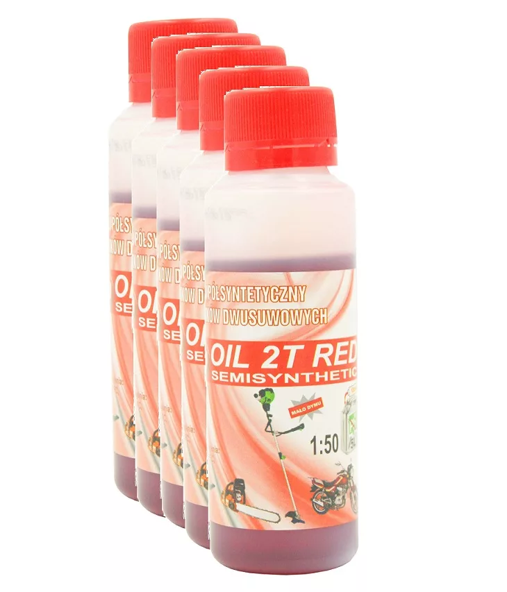 Olej półsyntetyczny do silników dwusuwowych   OIL 2T RED, 100ml '' Caroil''/Supermax