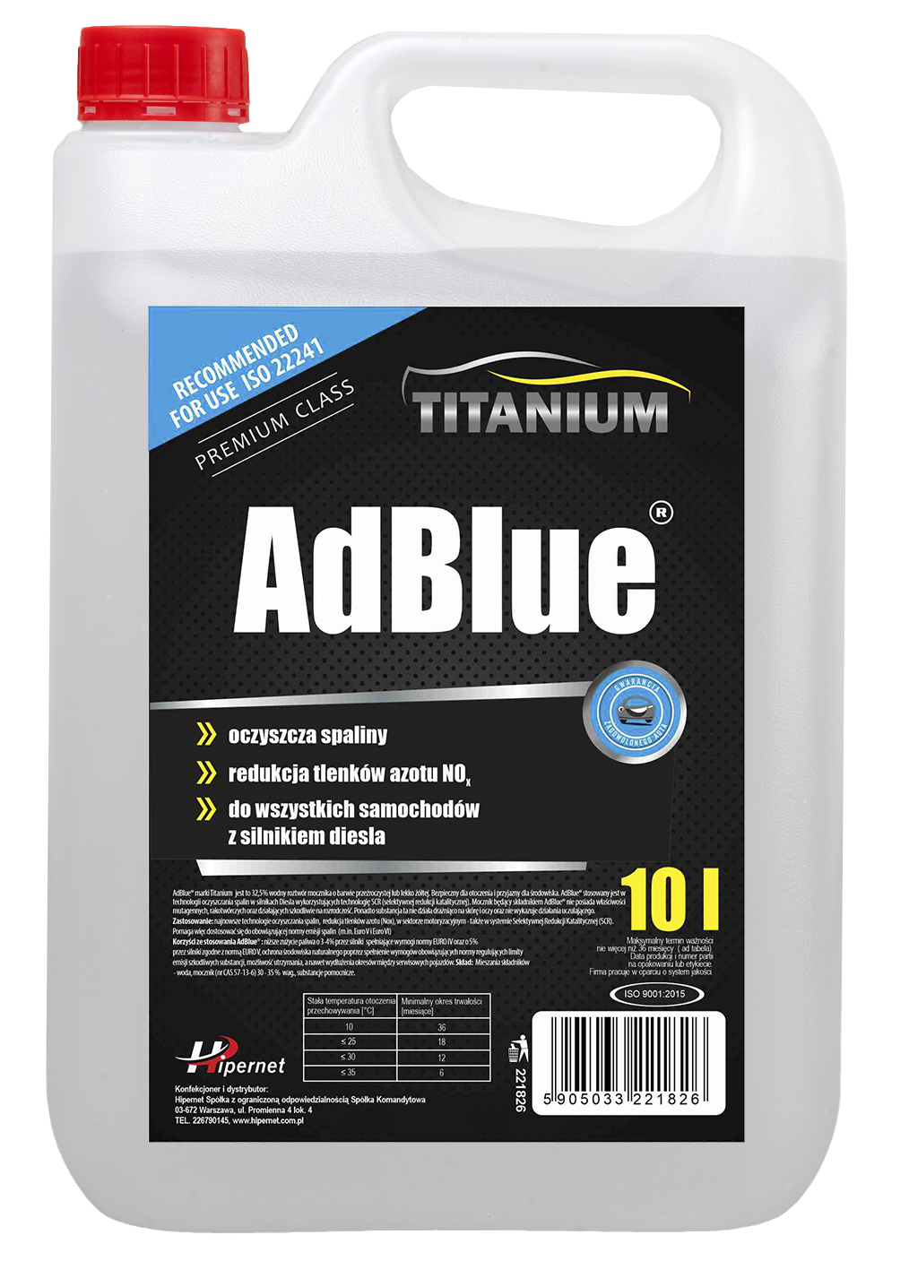 AdBlue 10l  TITANIUM - dodatek do paliwa