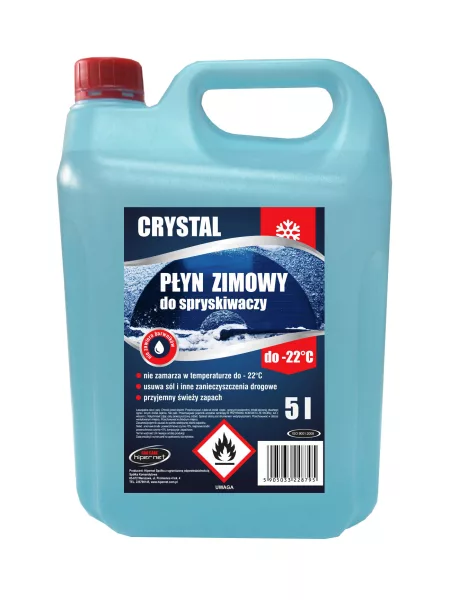 Płyn zimowy do spryskiwaczy samochod. -22*C 5l "Crystal"