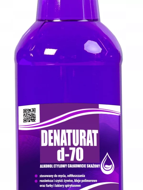 Denaturat D-70 Alkohol całkowicie skażony kolor -500 ml