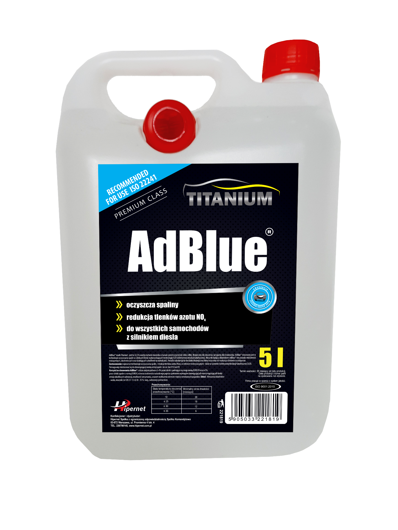 AdBlue 5l+lejek TITANIUM