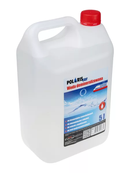 Agua desmineralizada 5l &quot;Polariscar&quot; para paneles fotovoltaicos