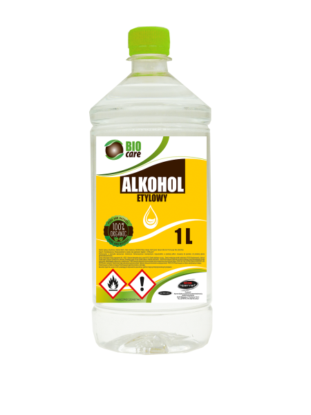 ALKOHOL ETYLOWY SPIRYTUS ETANOL do dezynfekcji odtłuszczania SKAŻONY 99% 1L